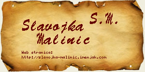 Slavojka Malinić vizit kartica